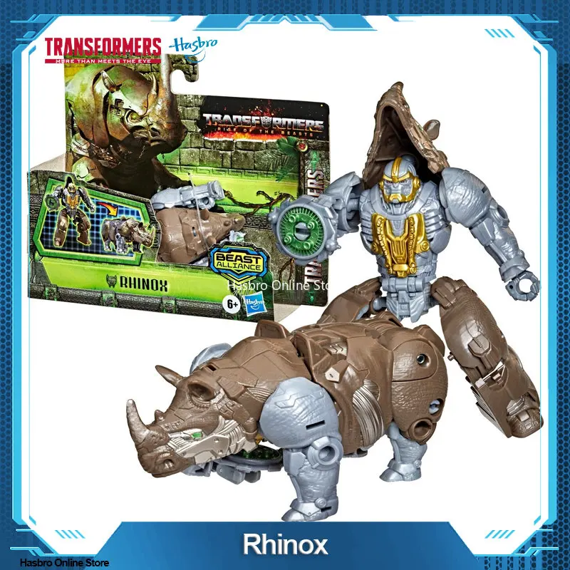 

Hasbro Transformers Movie 7 Rise of the Beasts Battle Changer Rhinox Transformation 10 Series F4606