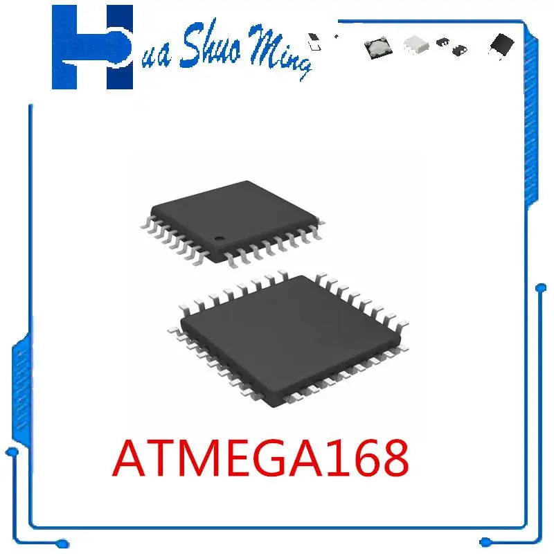 

5Pcs/Lot ATMEGA168PA-AU ATMEGA168PA ATMEGA168 TQFP-32 ATIC94D1 UN94DA HQFP64