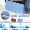 3 Color Orthopedic Acid Reflux Bed Wedge Pillow Soft Leather Sponge Back Leg Elevation Cushion Pad Triangle Pillow Cover Bedding 2