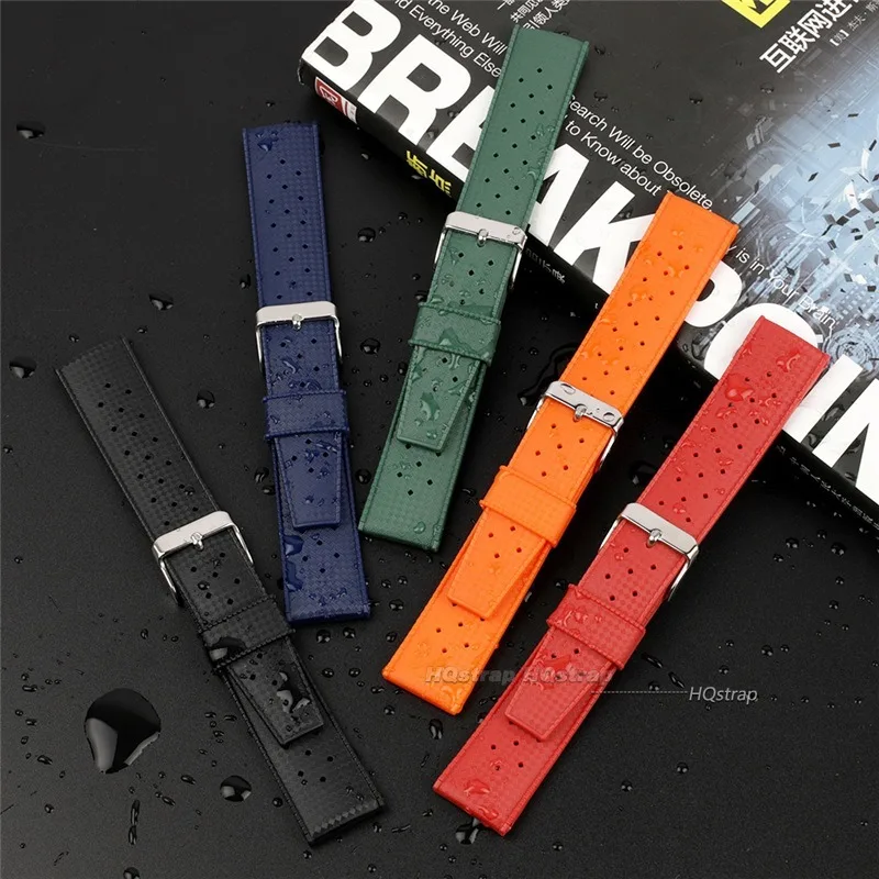 Tropic Waterproof Silicone Quick Release Watch Strap, 20mm/22mm