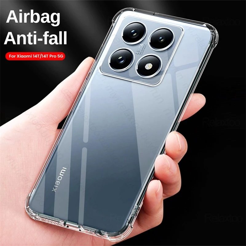 Custodia In Silicone Trasparente Per Xiaomi 14T 5G Design