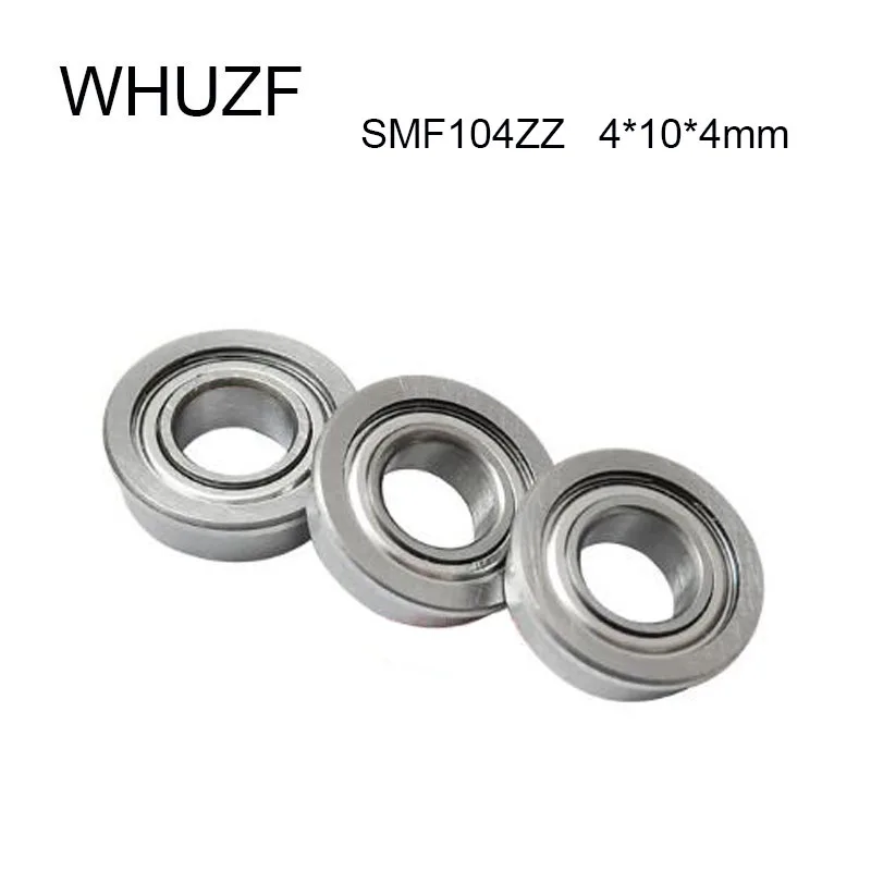 

Фланцевый подшипник SMF104ZZ, 4x10x4 мм, 10/20/50 шт., фланцевый двухэкранированный из нержавеющей стали, SMF104 Z ABEC-1 SMF104Z