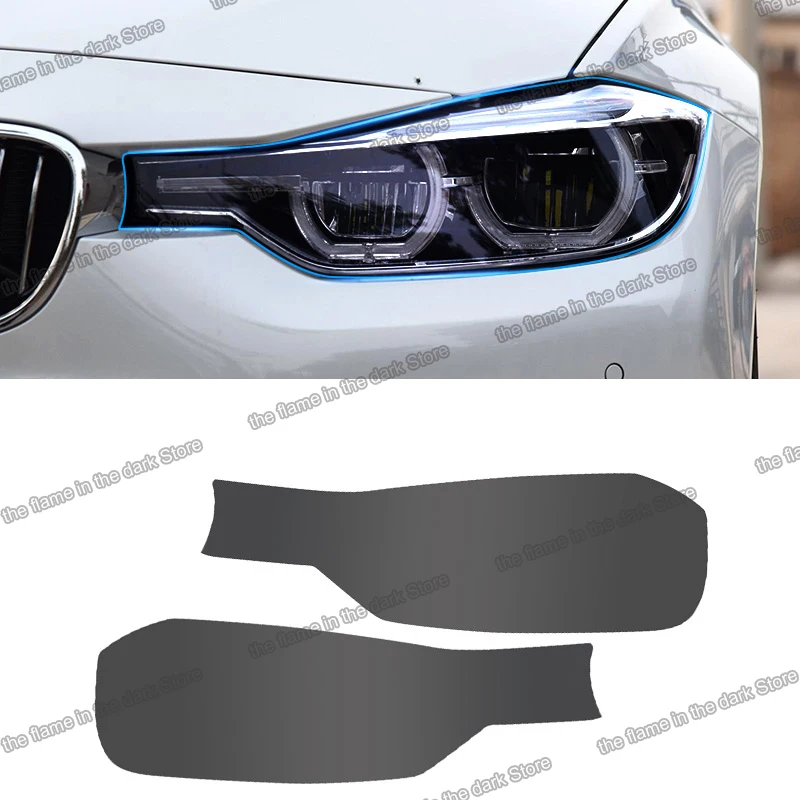 

Lsrtw2017 черная прозрачная ТПУ Защитная Наклейка для автомобильных фар с защитой от царапин для bmw 3 f30 f34 2013 2014 2015 2016 20174 2018