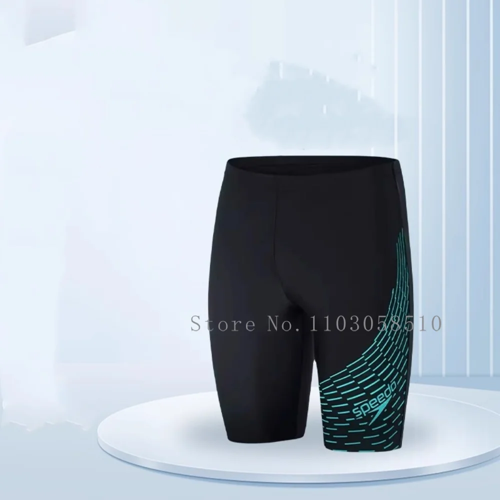 2025 Summer Men's Swim Jammer Endurance Athletic Training Swimsuit Beach Swimming Trunks Swimwear Jammers Tight Surf Pool Shorts 4