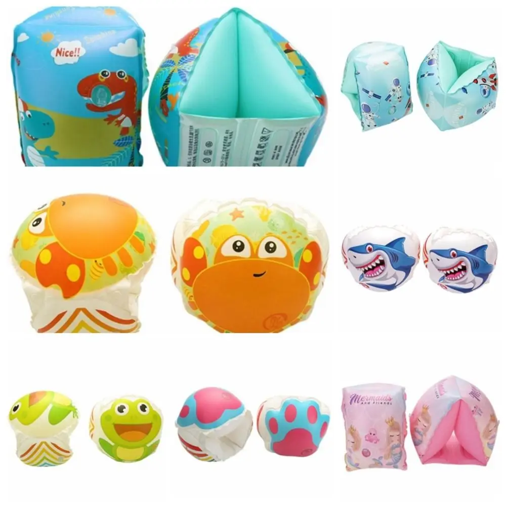 

1 Pair Inflatable Swimming Inflatable Arm Rings Cartoon Portable Floating Circle Sleeves Safety Cute Inflatable Arm Rings