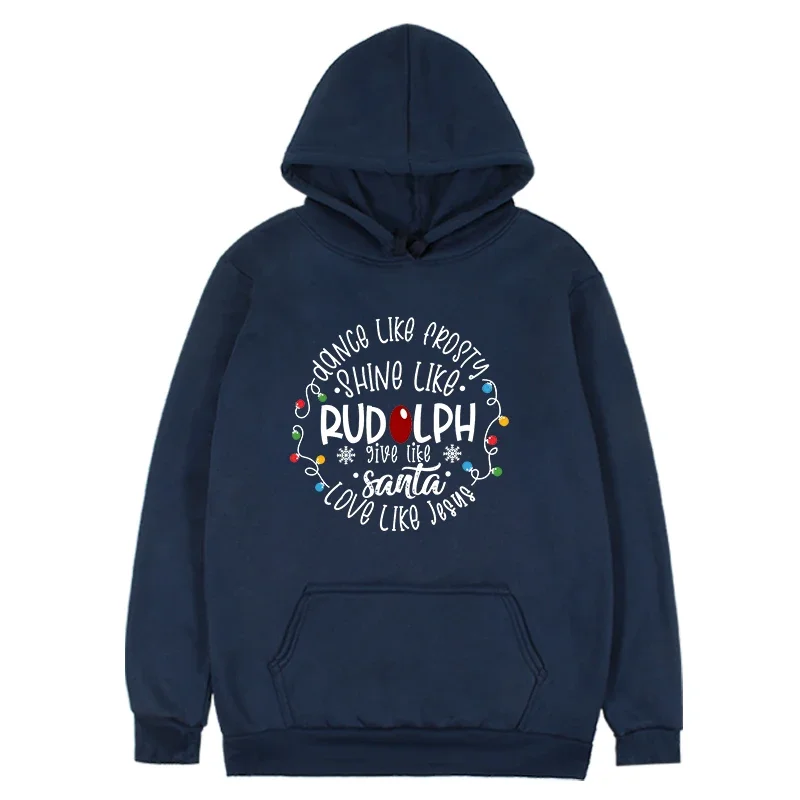 Santa Sweatshirt Love Jesus Hoodies Women Cute Christmas Sweatshirt Christmas 2023 Holiday Xmas Hoodies m