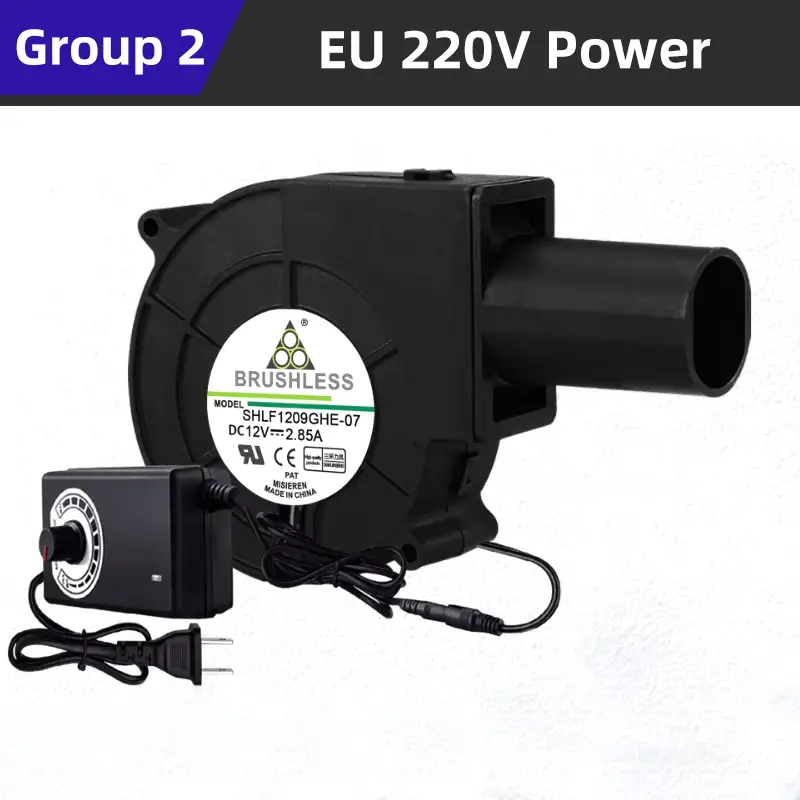 Adjustable Speed Large Air Volume Blower 220V To 12V Waste Oil Stove Firewood Stove Turbo Fan High Air Volume Turbo Blower Fan - Image 8