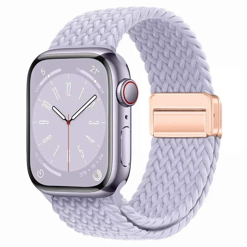 Nylon Braided Loop Strap with Metal Magnetic Closure