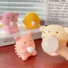 Sensory Toy Cartoon Animal Squeeze Toy Chick Pig Blow Bubble Fidget Toy Fidget Toy 3D Pinch Decompression Toy Practical Jokes 2