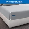 4/6 Pieces Luxury Bedding Sheet Set Egyptian Cotton 1000TC Fitted Sheet Flat Sheet Pillowcase - Wrinkle, Stain, Fade Resistant 4