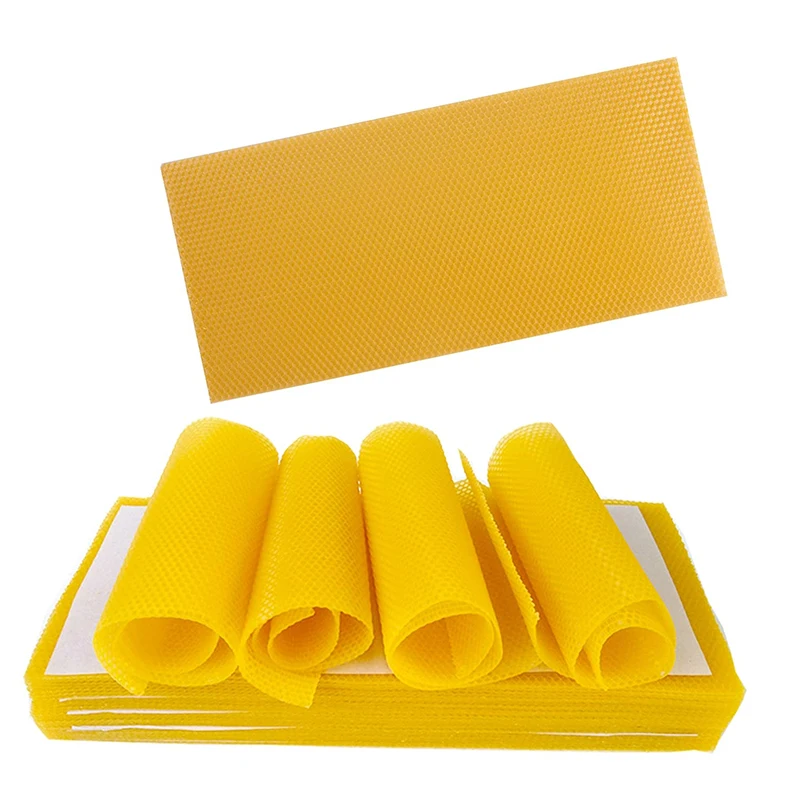 Beeswax Foundation Sheets, Beehive Wax Foundation rite bee hive Cell Frames Accessory,Bee Honey Sheets