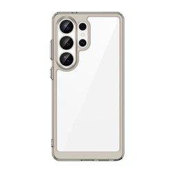 Luxury Silicone Clear Case - Shockproof Protector - Galaxy S26 Ultra (Gray)