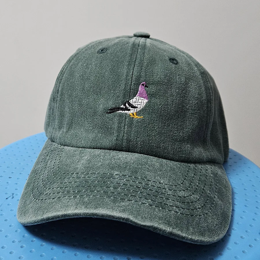 Long Haired Dachshund Embroidered Baseball Cap - Washed Cotton Adjustable Hat For Men & Women - View #7
