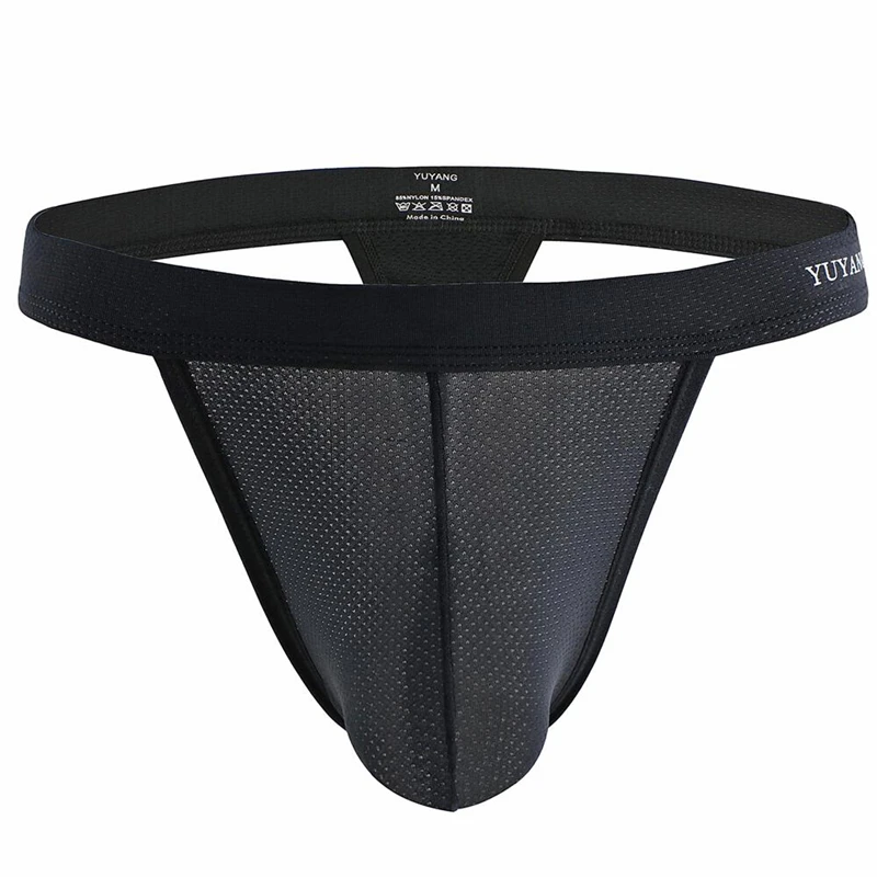 Underwear Thong Men's T-Back G-String Briefs Sexy U Pouch Thong Erotic Lingerie Tangas Underpants Male Bikini Panties