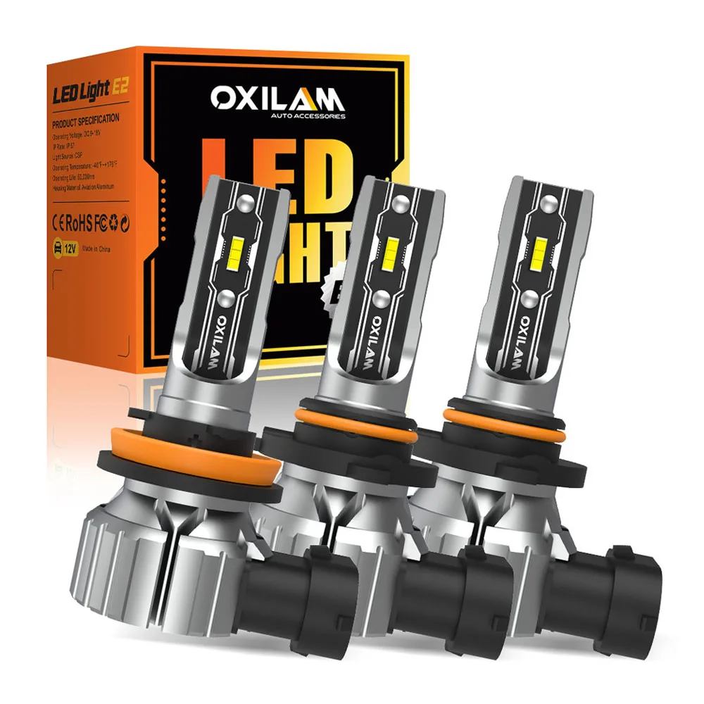2Pcs OXILAM 16000LM H11 H8 LED Bulb Car Headlight LED H9 H16JP 9006 HB4