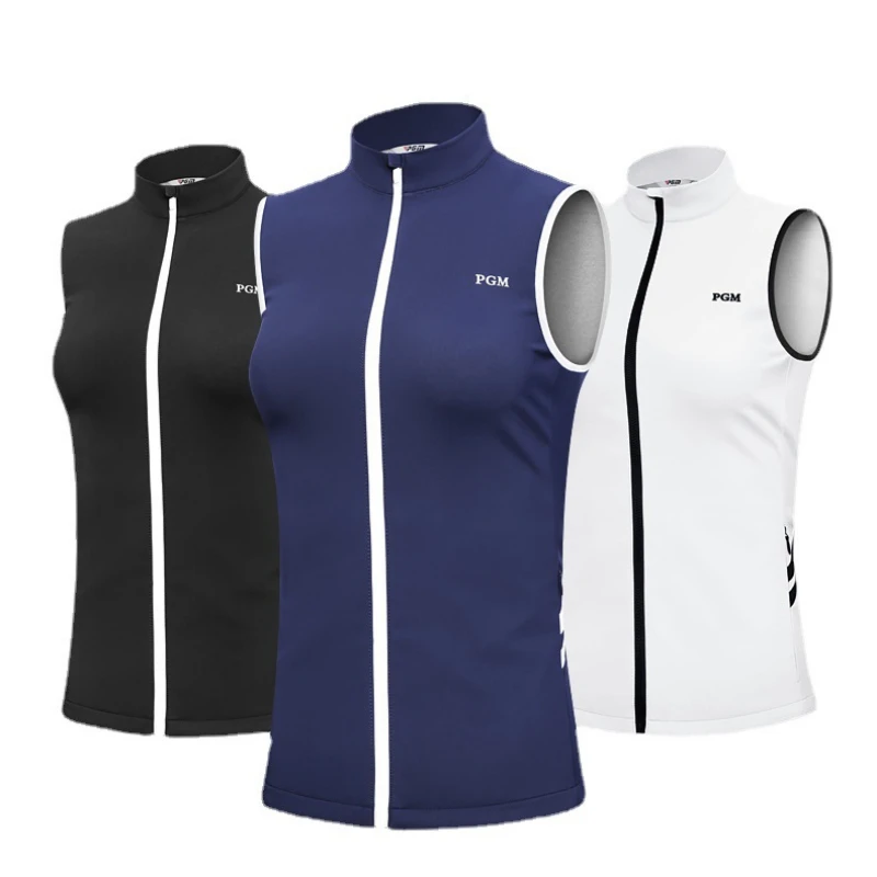 PGM Golf Women's Vest Autumn Winter Warm Clothing Sports and Leisure Fashion Ultra Lightweight Sports Lady Top YF474