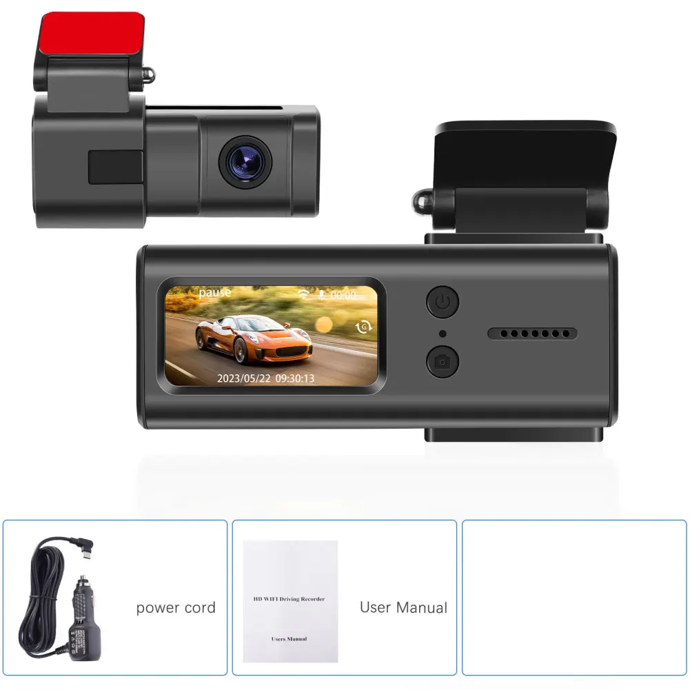 

1080P WiFi Dash Cam GSensor 1.5 Inch Small Dash Camera 150° Wide Angle Dashboard Camera Recorder Seamless Loop Recording G-Senso