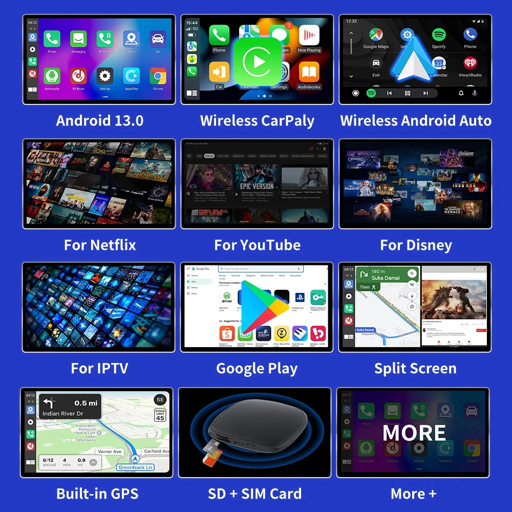 CarAiBOX ȵ̵ 13.0 ī÷ Ai ڽ,  6125 8 ھ CPU  ī÷, Ÿ  VW   MG