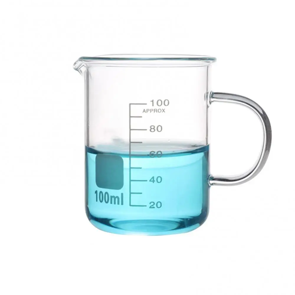 NewCapacity50ml250mlLowFormBeakerMeasuringGlassChemistryLab