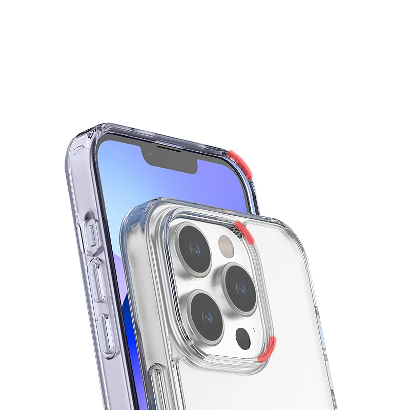 Kzdoo-estojo Protetor para Iphone 14 14plus 14pro 14pro Max à Prova de Choque Claro Transparente Anti-riscos - Image 3