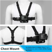 Chest Harness Mount Adjustable Chest Strap Belt with J Hook for GoPro Hero 13 12 11 10 9 8 7 AKASO SJCAM DJI OSMO Action Camera 2