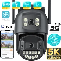 BESDER-Caméra de surveillance extérieure PTZ IP WiFi 5GHz, objectif pour touristes, détection humaine AI, caméras de sécurité, interphone CCTV, 5K, 10MP 1