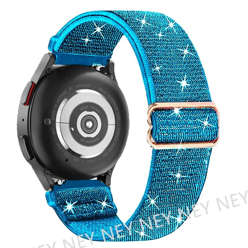Bohemian Shiny Elastic Watch Strap – Universal 20mm/22mm Band