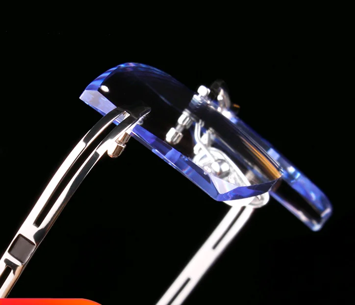 LOUISE STAR Pure titanium memory diamond fashion trend lightweight super hard lens prescription frame UV protection