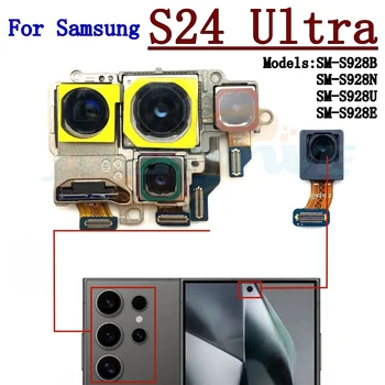 Fotocamera anteriore e posteriore per Samsung S24 Ultra S24Ultra S928 Frontale Selfie Indietro Modulo fotocamera principale Parti del cavo flessibile