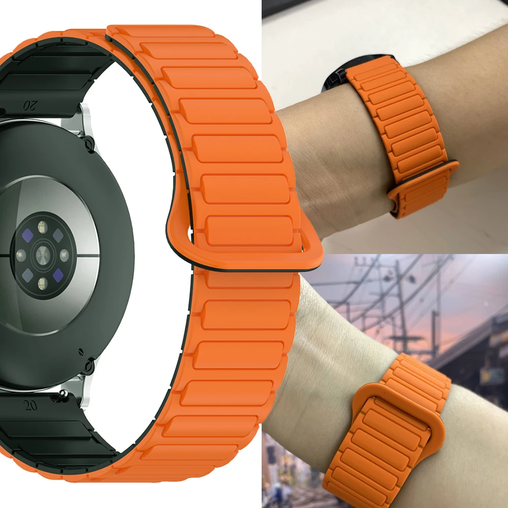 Silicone Magnetic Strap - Enhanced Comfort and Style Bracelet with Versatile Sizing Options
