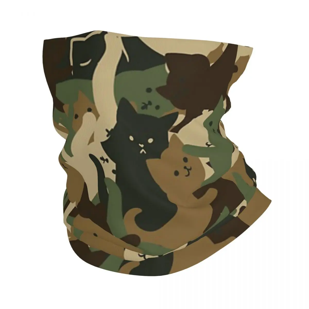 Cats Army Camouflage Bandana Neck Gaiter Printed Magic Scarf Multifunction Balaclava Running Unisex Adult Washable tactical scarf cycling bandana bandana headscarf cotton bandana neck gaiter bandana neck cover multifunctional bandana motorcycle bandana camouflage bandana