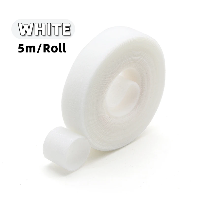 Reusable Nylon Hook and Loop Fastening Cable Ties – 5M Roll, Multi-Width Options for Wire Organizing and DIY Projects