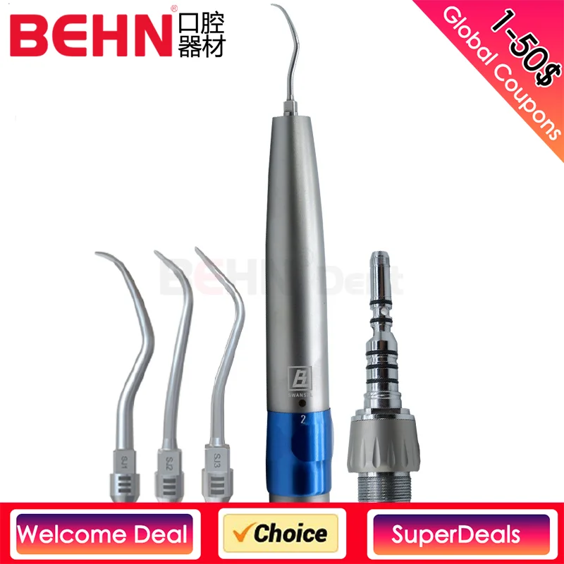 

Sonicflex Sonic Air Scaler Comprehensive Treatment Device Fiber Optic LED with 3 Torque for Endodontic Periodontic Veneer Prophy