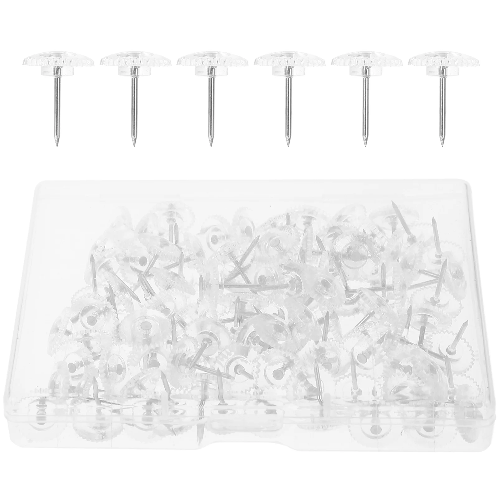

2 Boxes Push Pins Clear Thumb Tacks Office Thumb Tacks Cork Board Push Pins Board Push Pin