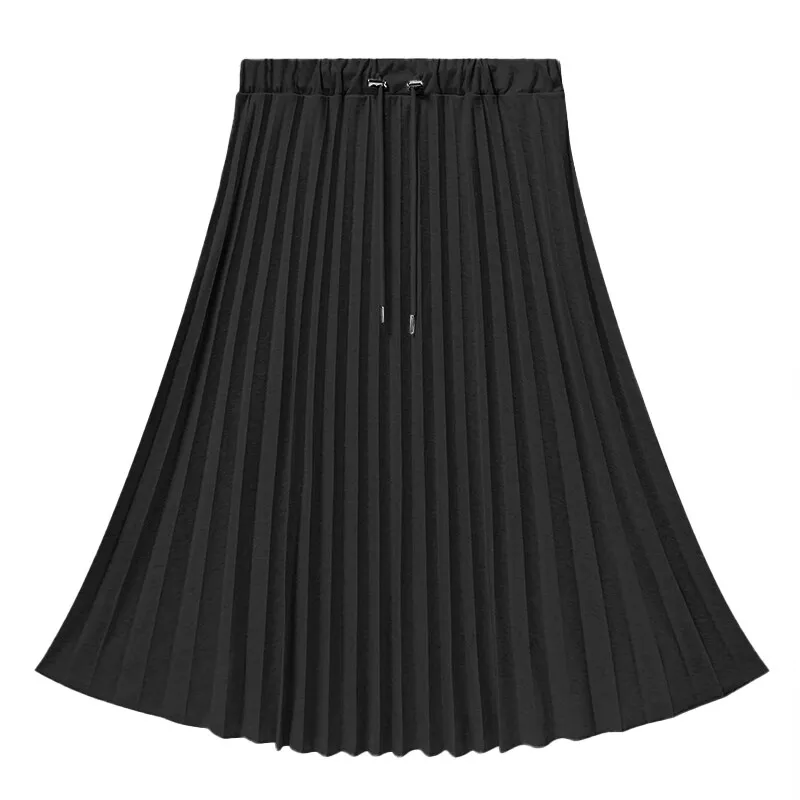 C72094# Maternity Skirt A Line Pleated Design Skirts Korean Style Maxi Dress Midi Pregnancy Skirt