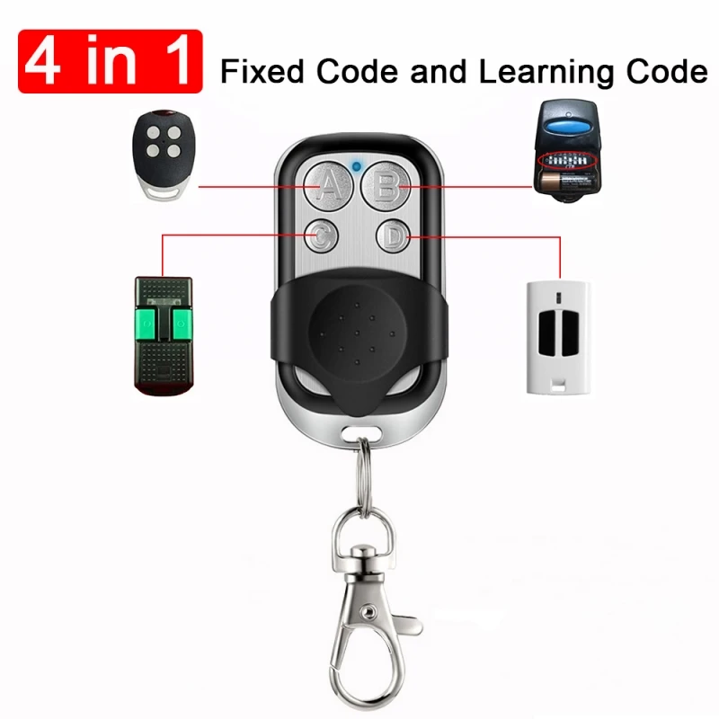 NEW ELVOX Remote Control ELVOX ET03 ET04 G Garage Remote Control 433MHz  Fixed Code Key For Duplicator Garage Door Openers Clone