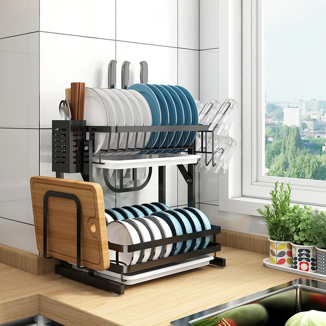 Multifunctional Collapsible Stainless Steel Dish Drying Rack