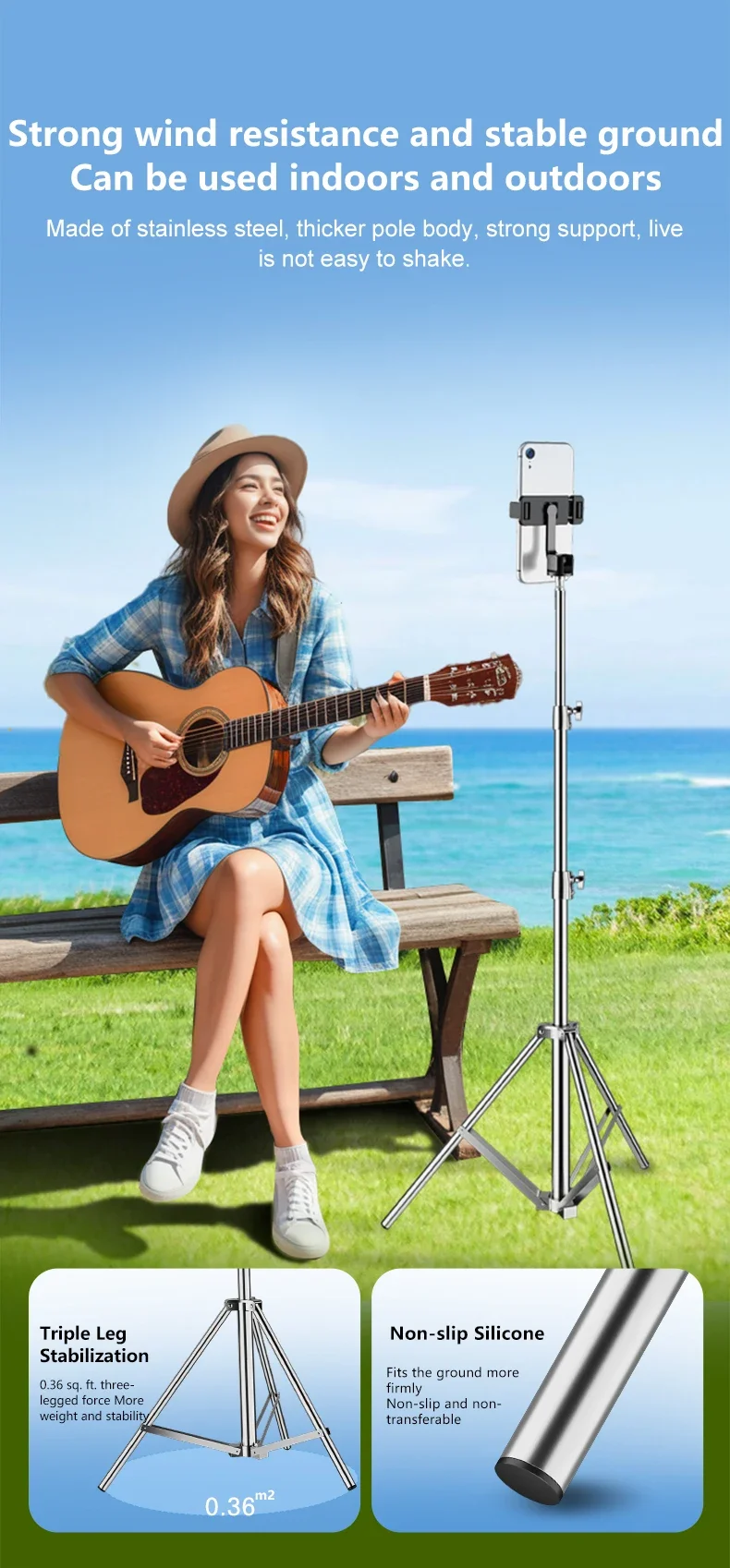 Tripod for Cell Phones Godox Photography Ring Light Softbox with Ball head Suppo