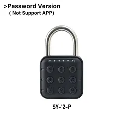 Smart Bluetooth Fingerprint Padlock with Tuya Integration and Digital Remote Access (Password)