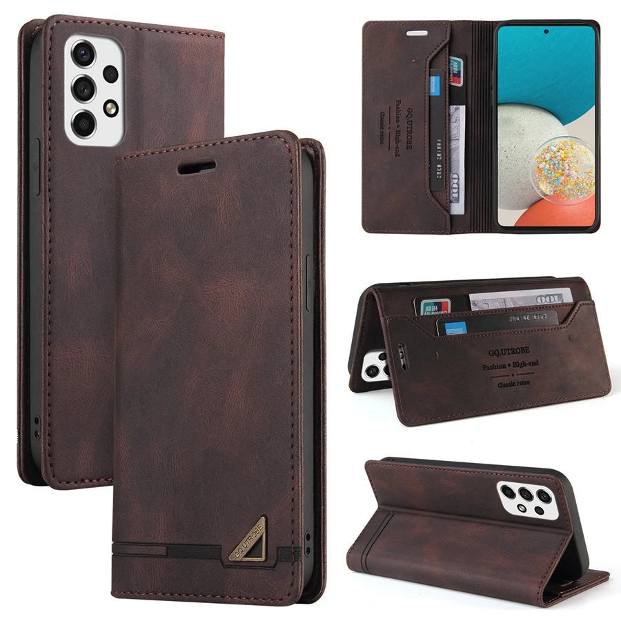 Anti-theft Leather Wallet Samsung Case