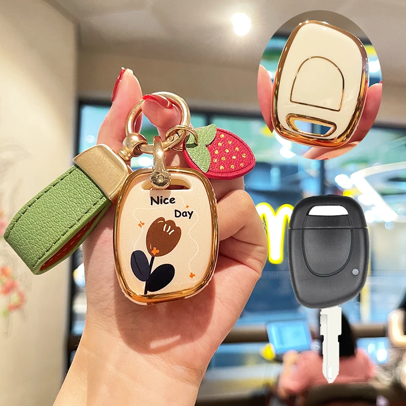 Tpu Car Key Case Cover Per 2001 2002 2003 2004 2005 2006 2007 2008 Renault Clio 2 Clio Ph2 Twingo1 Ph2 2004 Shell Accessori