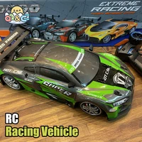 RC Car 1:14 4WD High-Speed Remote Control Racing Vehicle PVC Wireless Remote Control Stunt Drift Cars Light Toys for Kids Gifts 1