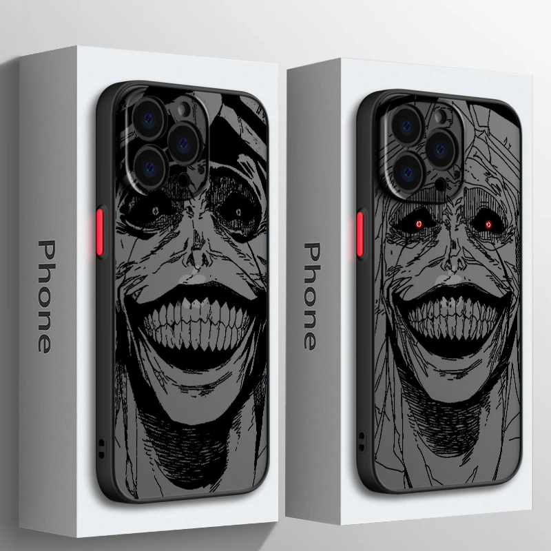 Solo Leveling Smiley Phone Case For Apple iPhone 15 14 13 12 11 XS Mini Pro Max 8 7 XR X Matte Frosted Translucent