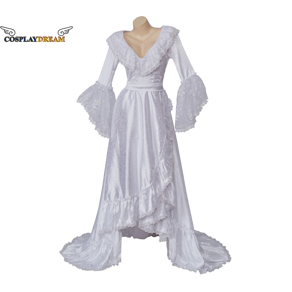 

Musical Opera The Phantom of the Opera Kristen Cosplay Costume Women White Gown Fancy Beach Dress Bridesmaid Dress Night-Robe