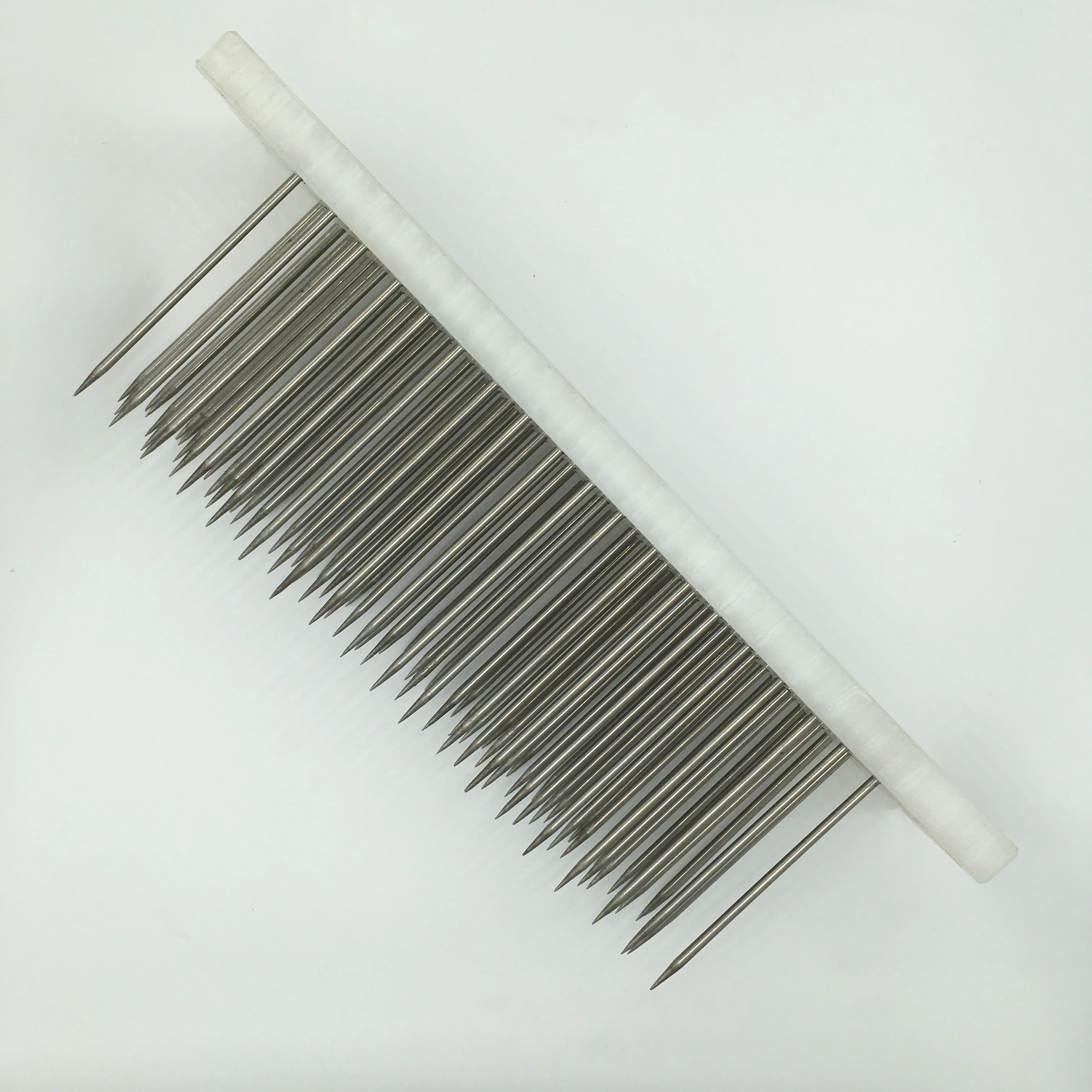 1pc 30cm 흰 머리 hackle 빗 기계에 대 한 100 pcs 바늘 weft haaknaalden 크로 셰 뜨개질 잠금 머리 띠 후크 세트 가발 가발 agulha