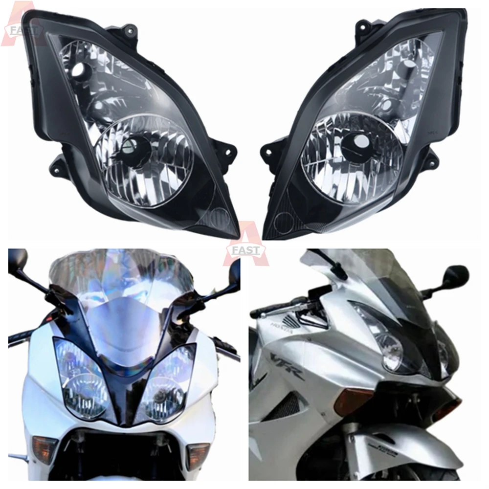 

Fit For Honda VFR800 VFR 800 2002-2012 VTEC Motorcycl Headlight Replace Headlamp Lighting Lamp Clear 2003 2004 2005 06 07 08 09