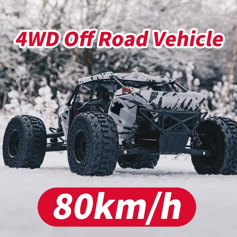 All Terrain High Speed RC Car with Upgraded Alloy Accessories, 1:18 Desert Off-Road Car, Waterproof Design 4