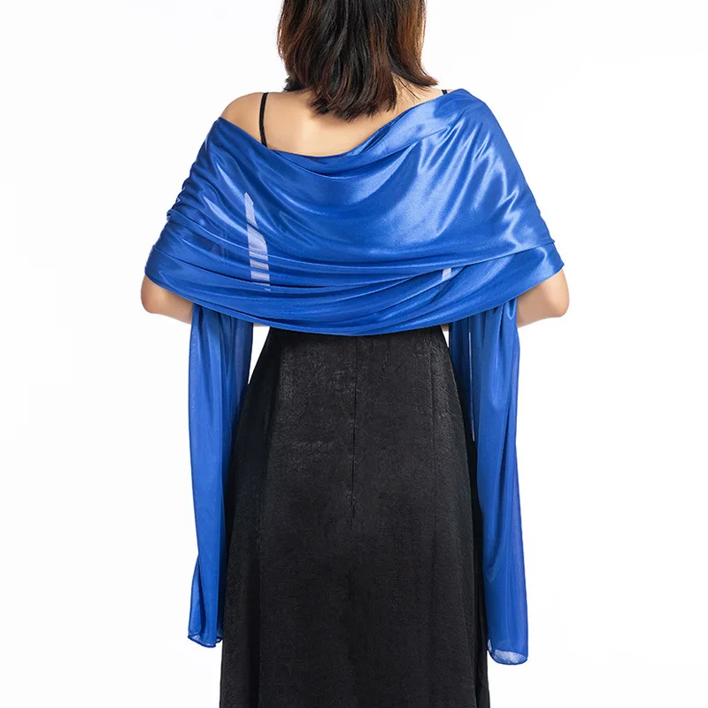 Shrugs And Boleros For Women Shawls For Dresses Evening Party Wrap Wedding Bridal Bolero Satin Pure Color Cape Bolero wedding shawl