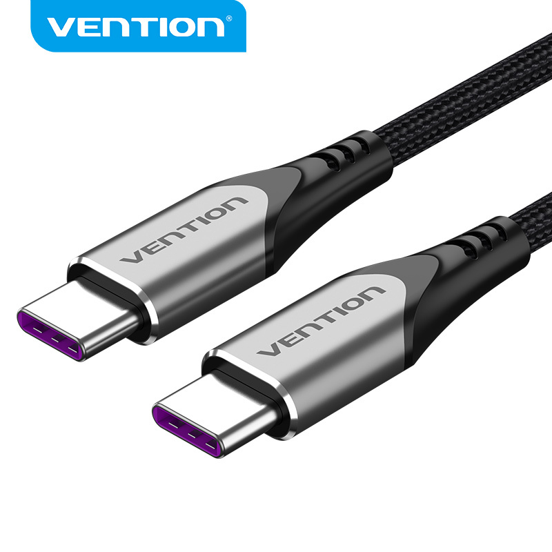 Vention Type USB C to Type C 5A Fast Charging Cables for iPhone Huawei Xiaomi Samsung Oppo OnePlus 100w USB C Charge Data Cord