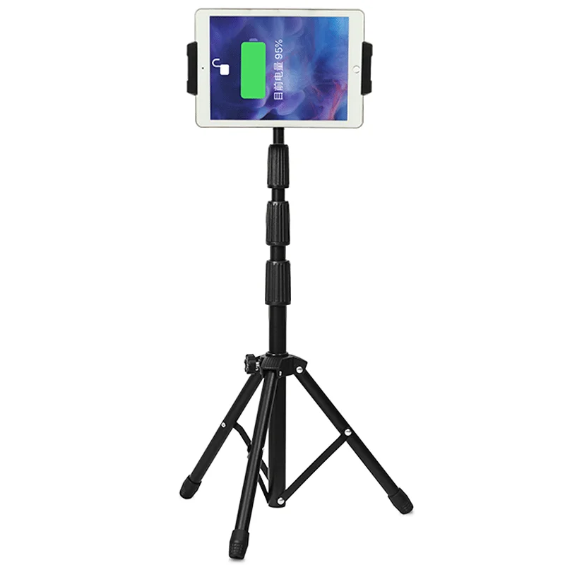 Trépied Pour IPad, Trépied De Sol Pour Tablette, Pliable, Réglable En  Hauteur, Rotatif À 360°